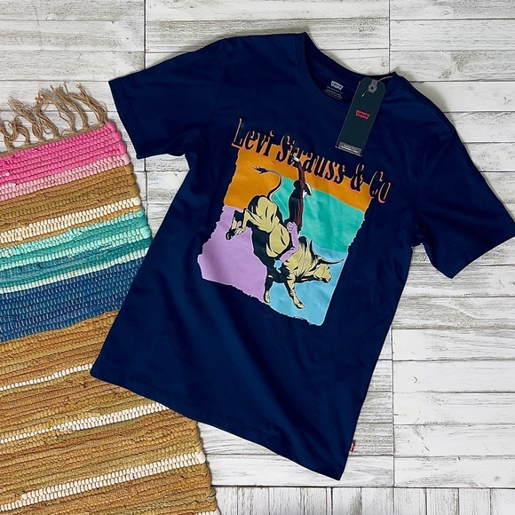 Levi's® Premium Japan Bull Rider Cowboy Graphic T-Shirt - Picture 14 of 15